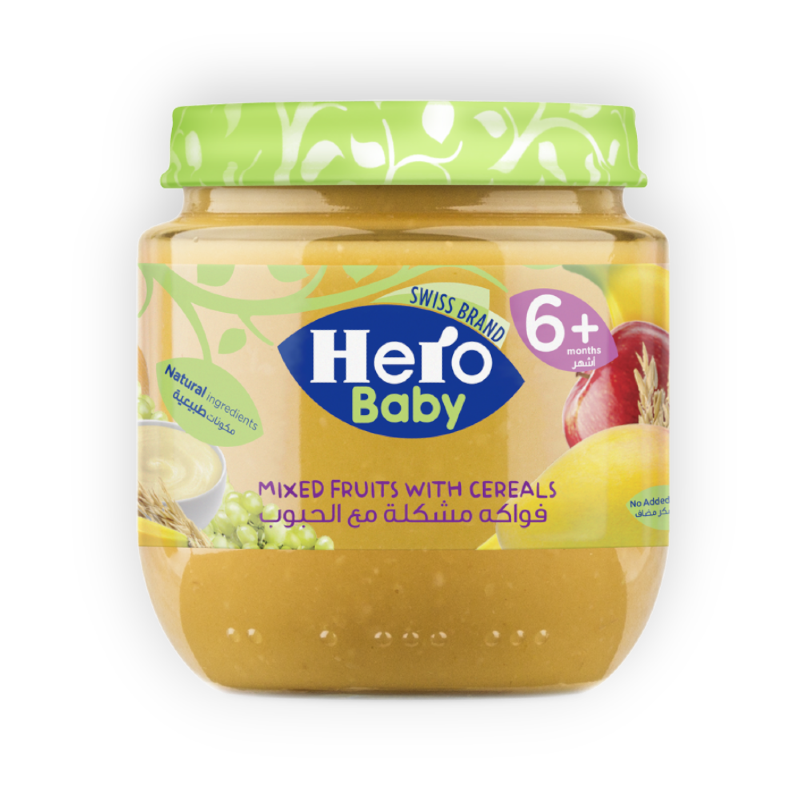 HERO BABY MIXED FRUITS WITH CEREALS 130 GM