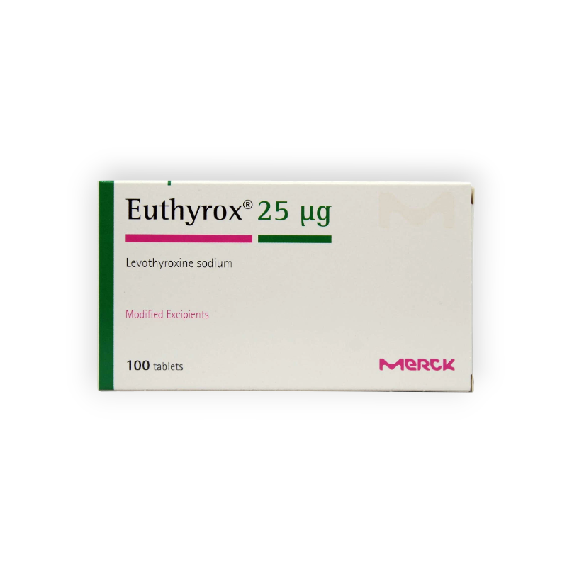 EUTHYROX 25 MG 100 TABLET