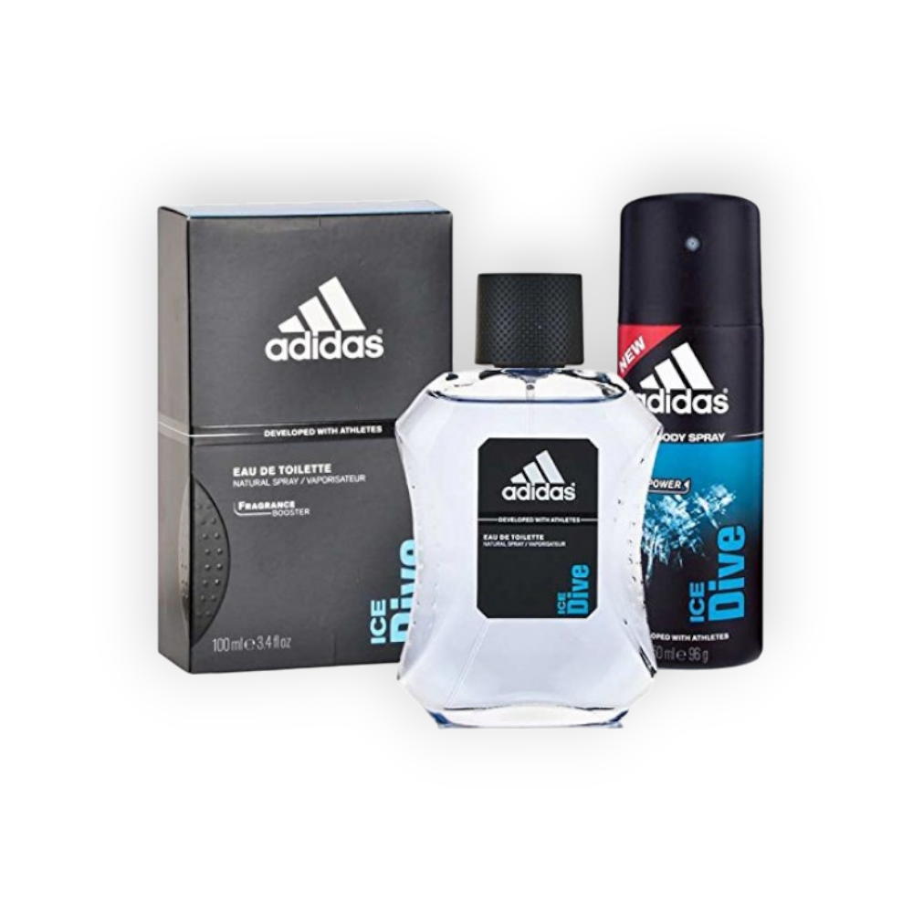 ADIDAS EAU DE TOILETTE ICE DIVE 100ML+ SPRAY 150ML