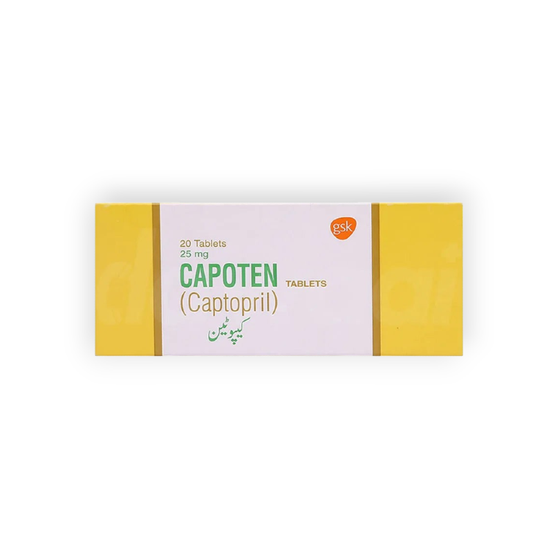 CAPOTEN 25 MG 20 TABLET