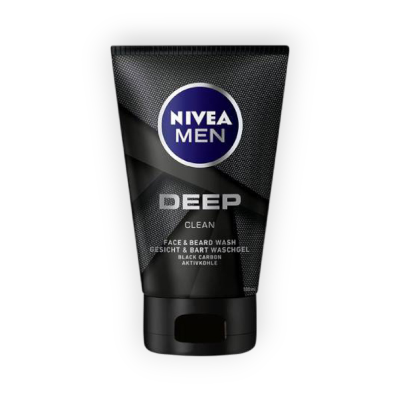 NIVEA MEN DEEP CLEAN FACE & BEARD WASH 100ML