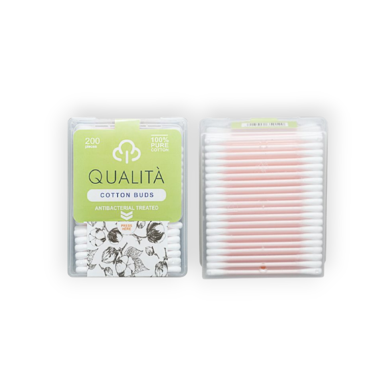 QUALITA COTTON BUDS ANTIBACTERIAL 200 Pcs