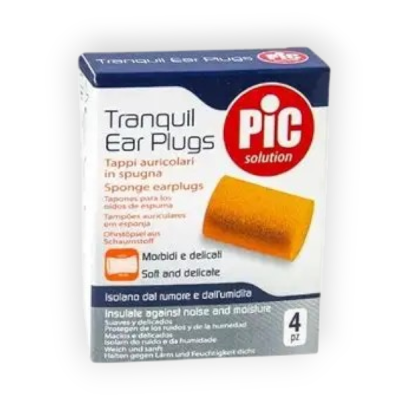 PIC TRANQUIL EAR PLUGS 4  PIECES سدادة اذن اسفنجية