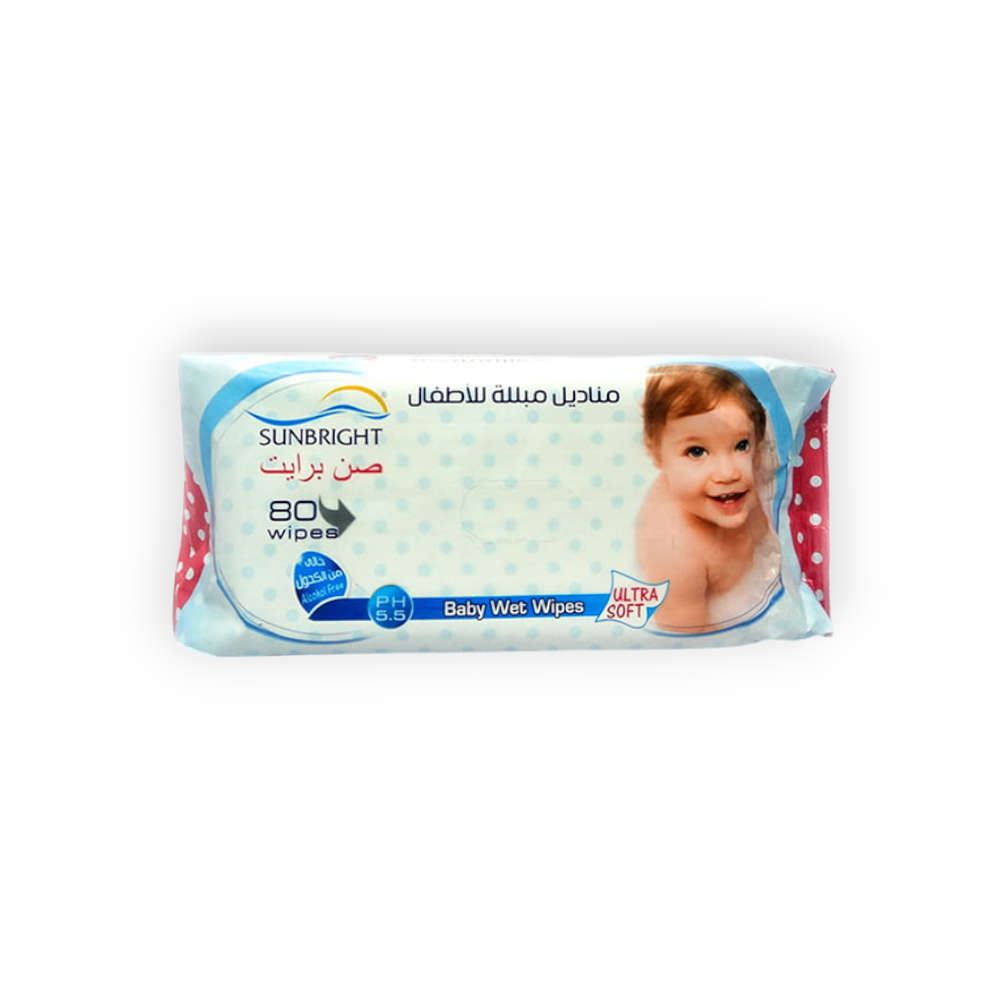 SUNBRIGHT BABY WET WIPES 80WIPES