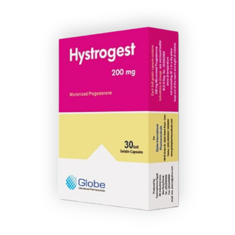 HYSTROGEST 200 MG 30 CAPSULES
