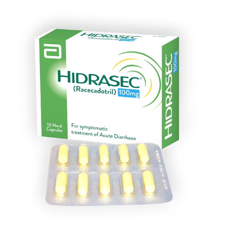 HIDRASEC 100MG 10 CAPSULES