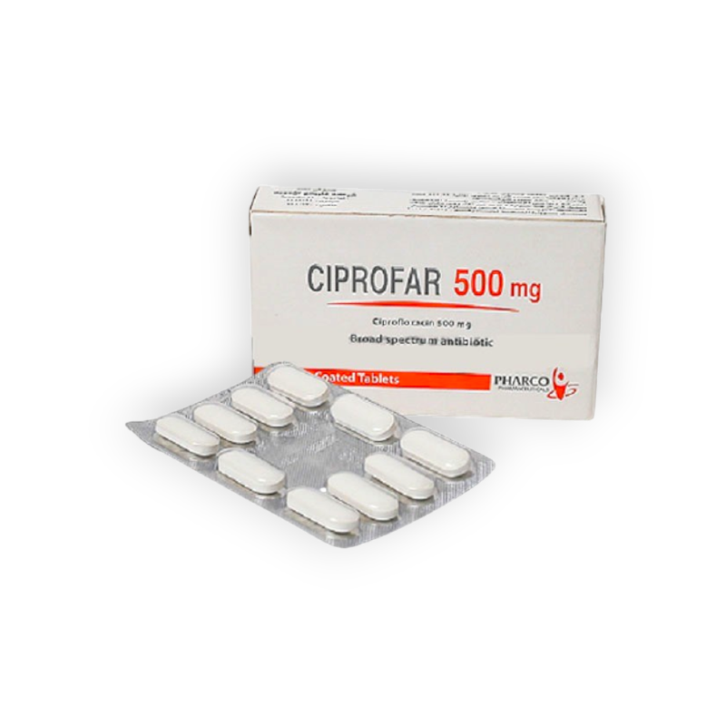 CIPROFAR 500 MG 10 TABLET