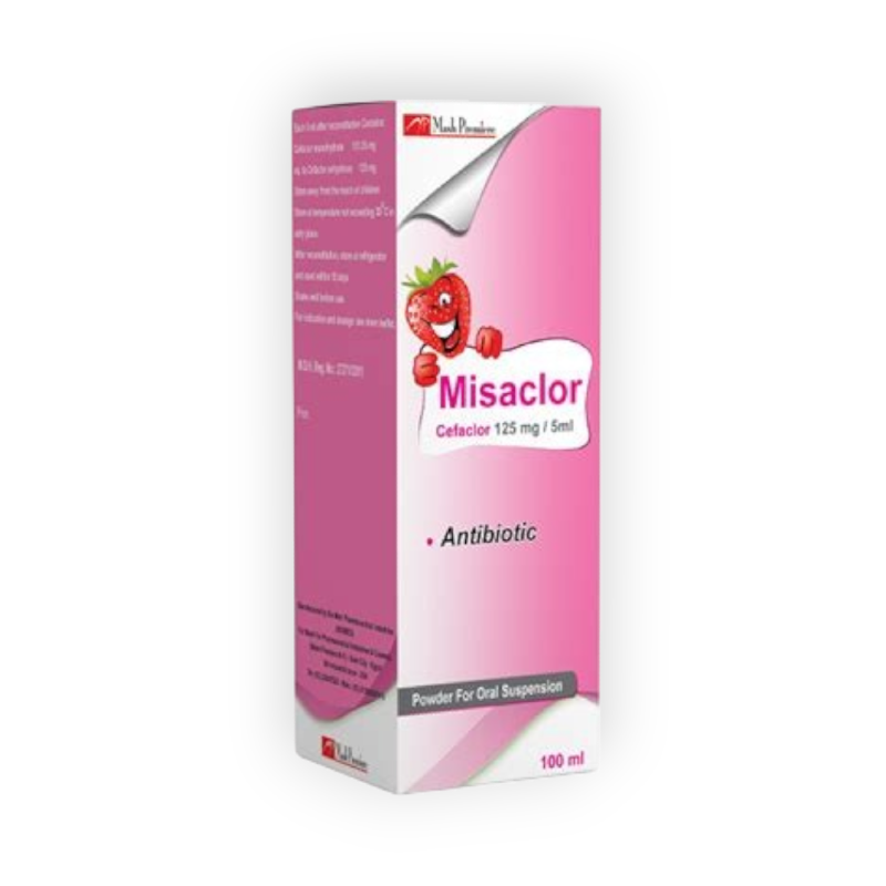MISACLOR 125 MG/5 ML SUSPENSION 100 ML