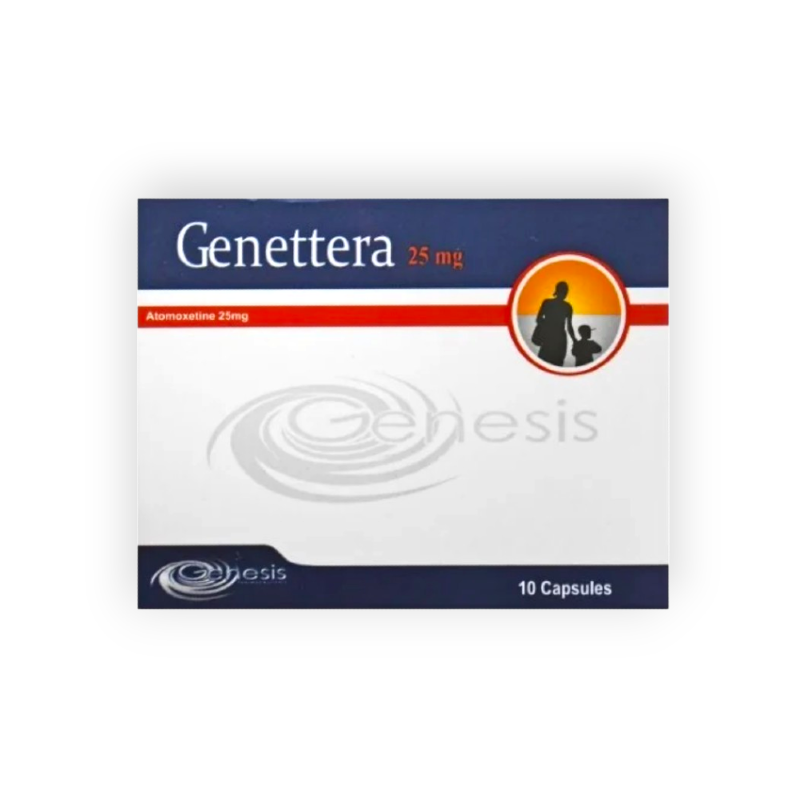 GENETTERA 25 MG 10 CAPSULES