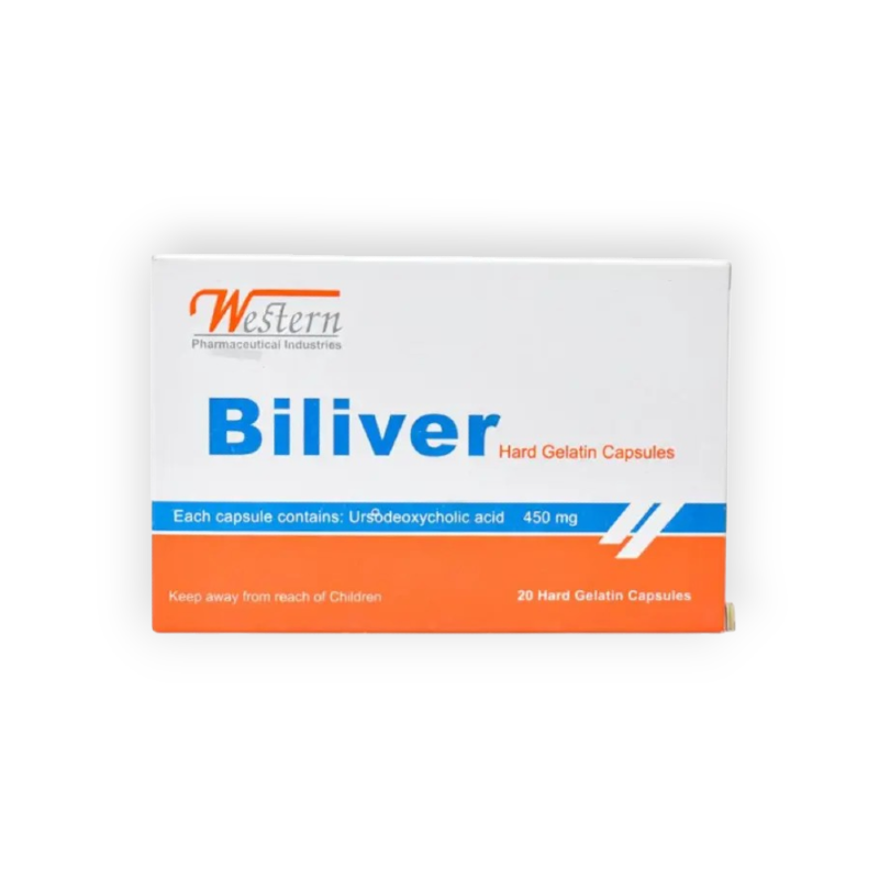 BILIVER 450 MG 20 CAPSULES