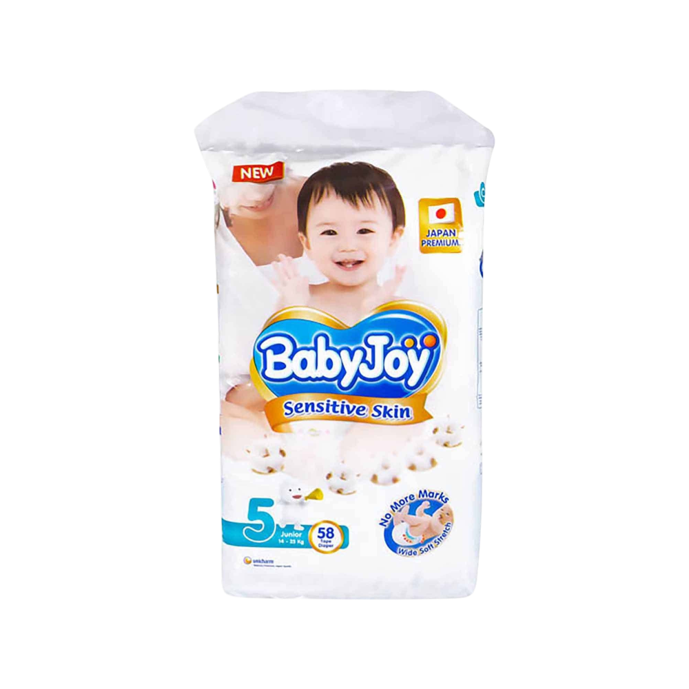 BABYJOY SENSITIVE SKIN 58 DIAPERPER (5) JUNIOR