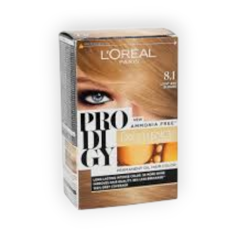 LOREAL PRODIGY 8.1 LIGHT ASH BLONDE HAIR COLOR