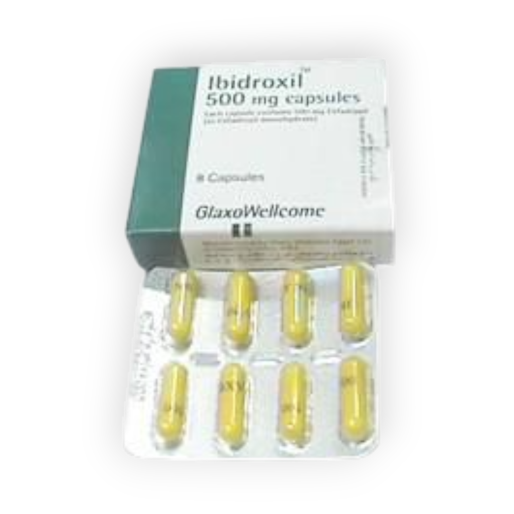 IBIDROXIL 500 MG 8 CAPSULES