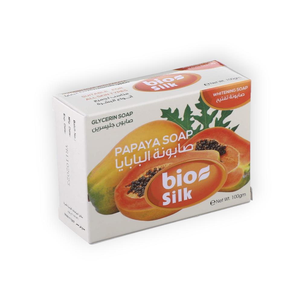 BIO SILK SOAP PAPAYA FACE&BODY 100G