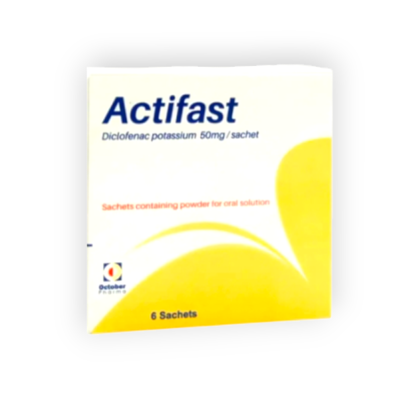 ACTIFAST  50 MG  6 SACHETS  2 GM