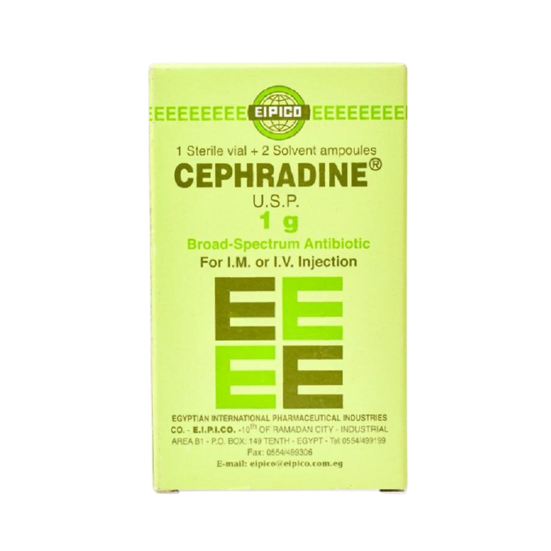 CEPHRADINE  1 GM  IM / IV  VIAL