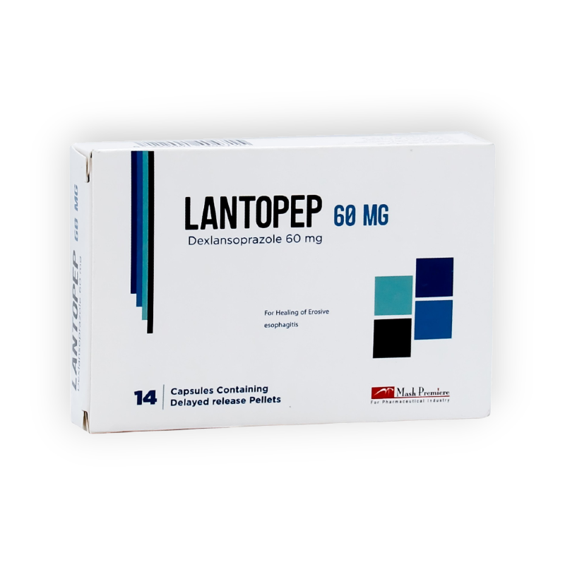 LANTOPEP 60 MG 14 CAPSULES