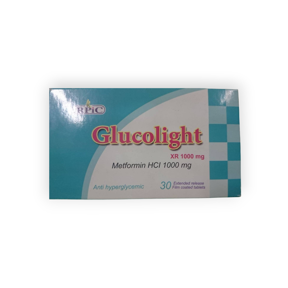 GLUCOLIGHT XR 1000 MG 30 TABLET