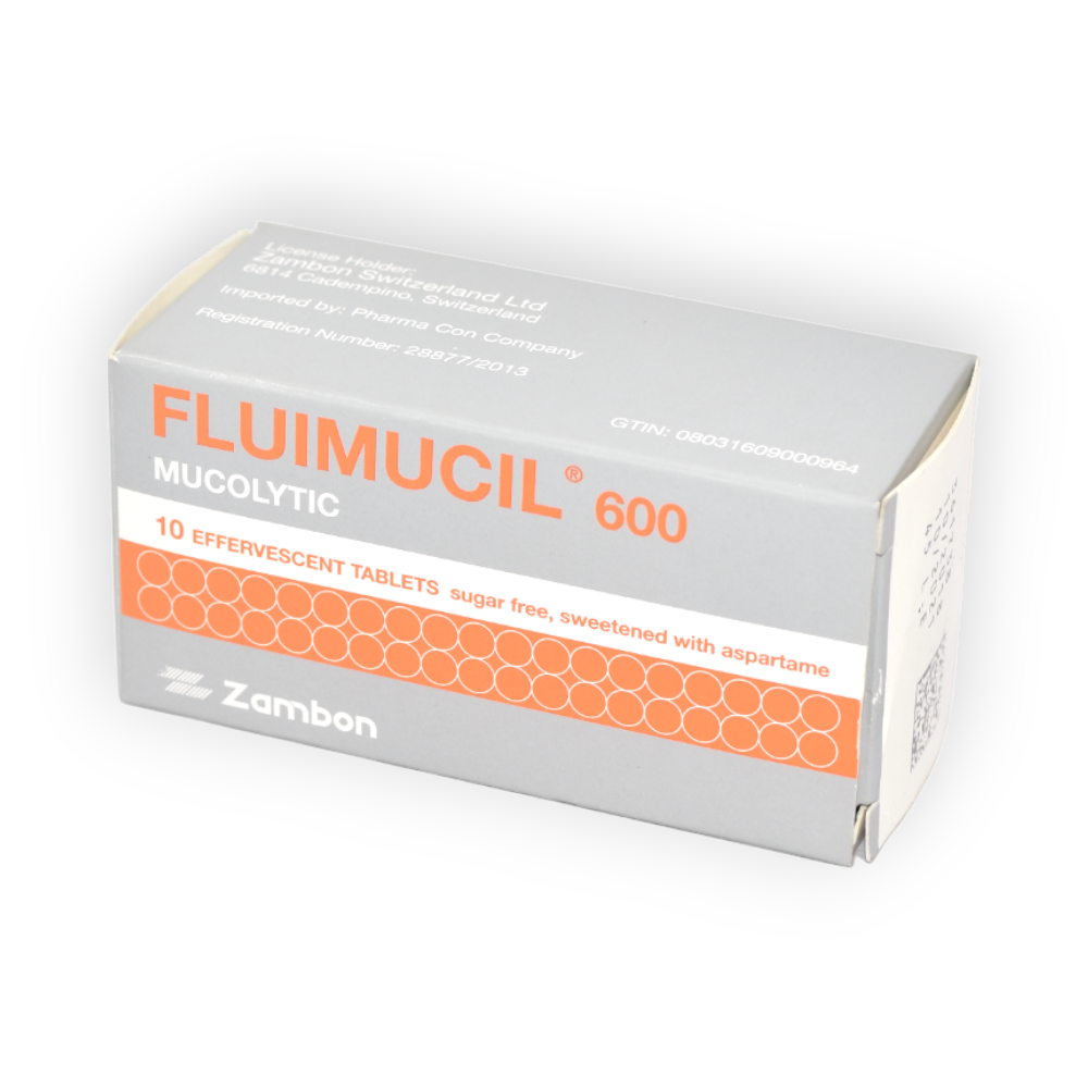 FLUIMUCIL 600 MG EFF 10 TABLET