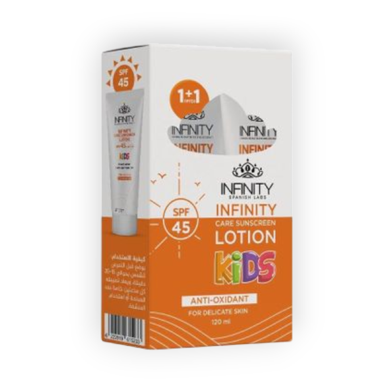 INFINITY CARE SPF 45 KIDS 120 ML + 1 FREE