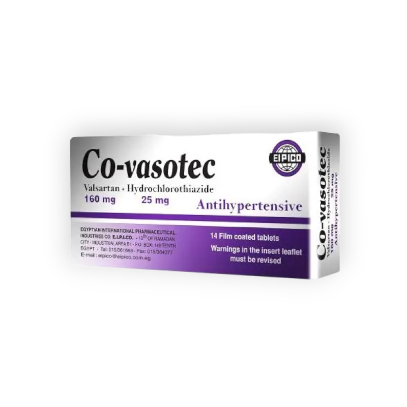 CO-VASOTEC 160 /25 MG 14 TABLET