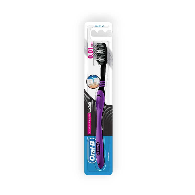 ORAL-B  ULTRATHIN SENSITIVE BLACK TOOTHBRUSH