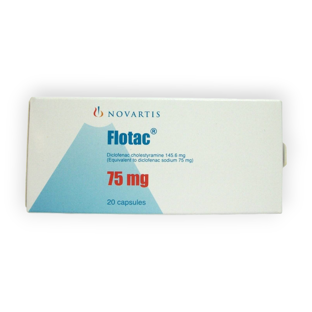 FLOTAC 75 MG 20 CAPSULES