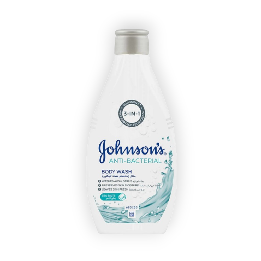 JOHNSONS ANTI-BACT SEA SALTS BODY WASH 400 ML
