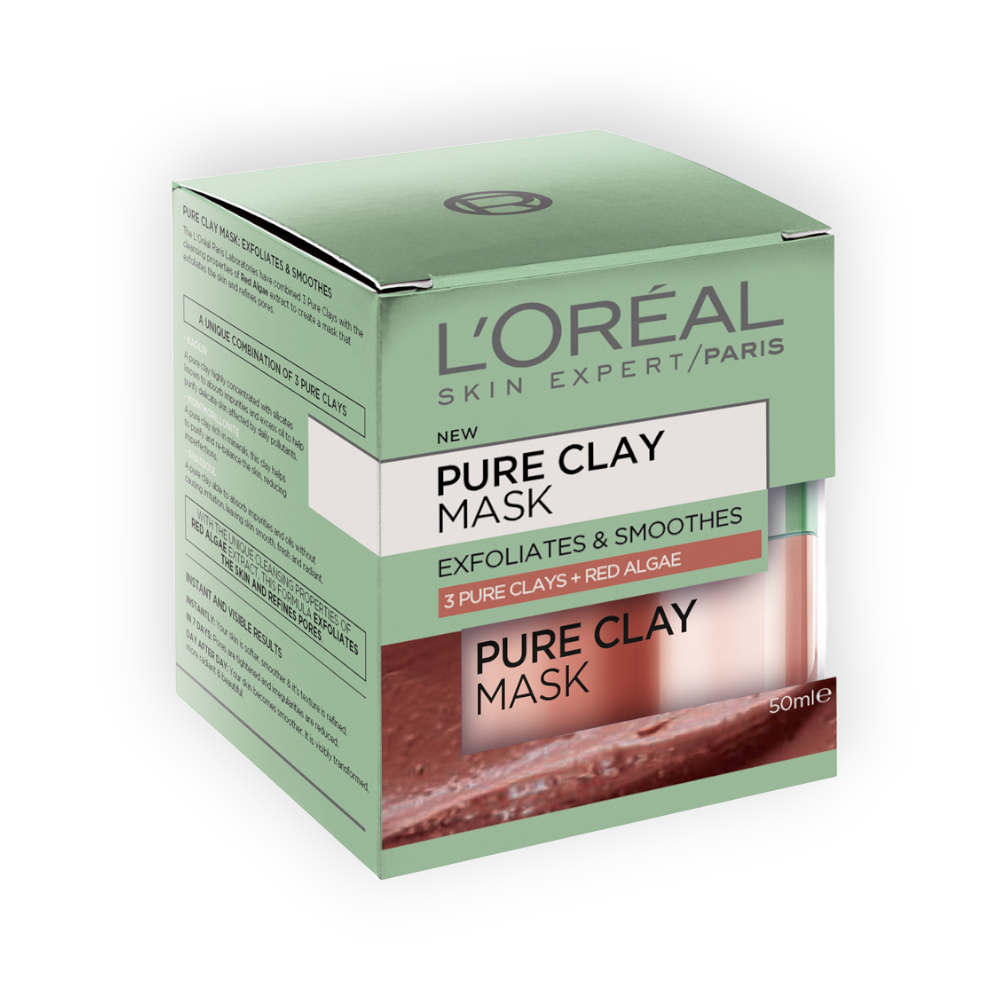 LOREAL PURE CLAY MASK RED ALGAE 50 ML